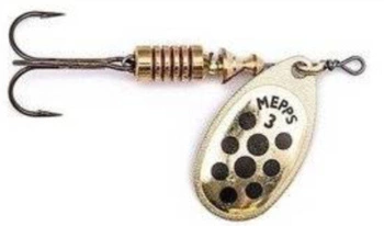 Obrotówka Mepps Aglia Decorees #3 | 6,5g | Złota/Czarne Kropki