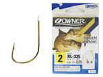 Haczyki z przyponem Owner RL 335 #4| 0.22mm | | 10 szt.