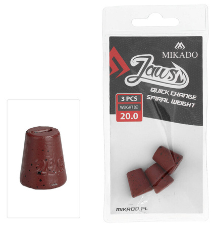 Wymienne obciążenie do wkrętów Mikado Jaws Quick Change Spiral - 20g - 3szt.