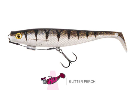 Guma Fox Rage Pro Shad Loaded 14cm | UV Glitter Perch