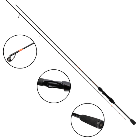 Wędka MIKADO BIXLITE JIGGER SPIN / 1.98m / 1-7g / 2 sec.