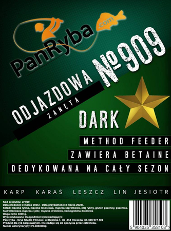 Zanęta Method Feeder 909 Odjazdowa Dark Pan Ryba