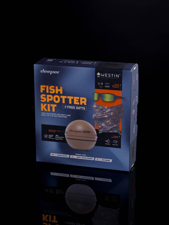 Echosonda Deeper CHIRP+ 2 w zestawie z okularami polaryzacyjnymi firmy Westin oraz kominem Deeper GRATIS!!!