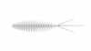 Przynęta Libra Lures Turbo Worm 5.6cm | 001 - White | ser | 8 szt.