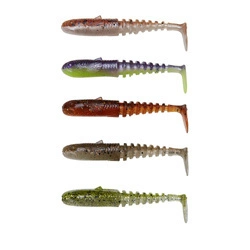 Zestaw gum SAVAGE GEAR Gobster Shad 11.5cm - Clear Water Mix - 5szt