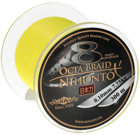 Plecionka Mikado Nihonto Octa Braid 0,16mm| fluo | 300m