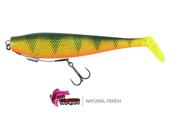 Guma Fox Rage Zander Pro Shad Loaded 18cm | UV Natural Perch