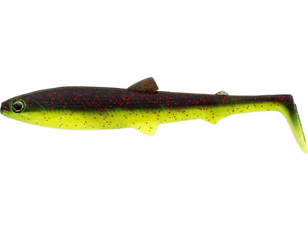 .Guma Westin BullTeez Shadtail 12,5cm - Black/Chartreuse