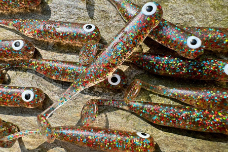 Guma Great Fish GF1 4,9cm | Glitter Colorful | rybny | 10 szt.