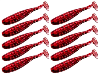 Keitech Easy Shiner 3"/7,6 cm LT#65 LT Red Devil - 10szt.