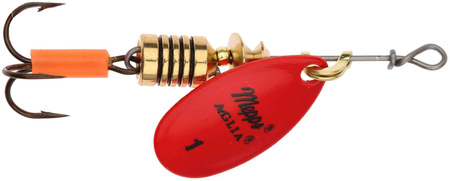 Obrotówka Mepps Aglia Fluo #1 | 3,5g | Czerwony