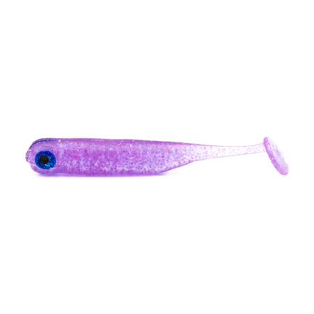 Guma Great Fish GF1 4,9cm | Glitter Light Purple | bezzapachowy | 10 szt.
