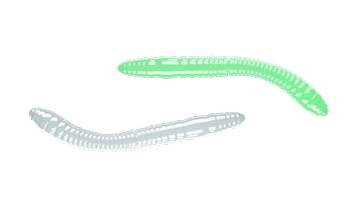 Przynęta Libra Lures Fatty D'Worm Tournament 5.5cm | 000 - Glow UV Green | brak zapachu | 12 szt.