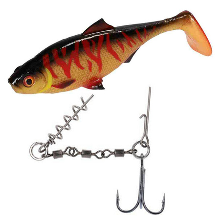 Zestaw guma Mikado MFT Roach 12cmgold Roach + Dozbrojka Mikado Evo Stinger