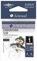 Haczyki Mikado  SENSUAL - CHEBURASHKA SLIM Nr. 1/0 BN - torebka 10szt
