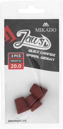 Wymienne obciążenie do wkrętów Mikado Jaws Quick Change Spiral - 20g - 3szt.