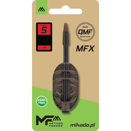 Podajnik koszyk do methody Mikado Method Feeder MFX Q.M.F. rozm. S | 15g 