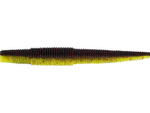 Guma Westin Ned Worm 7cm | Black/Chartreuse | 7 szt.