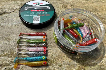 Guma Great Fish GF1 4,9cm | MIX2 | bezzapachowy | 24 szt.