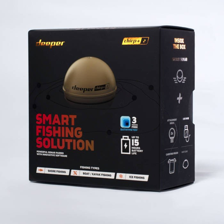 Echosonda Deeper CHIRP+ 2 z wzmacniaczem Range Extender Kit