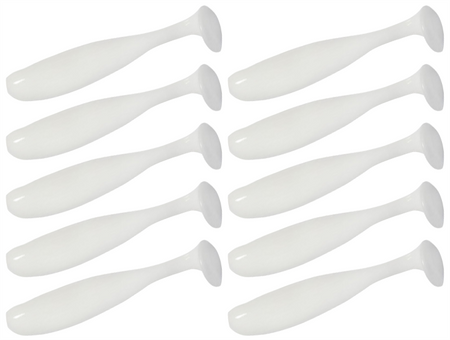 Guma Keitech Easy Shiner 3" | 7,6cm |  #009 White | 10 szt.