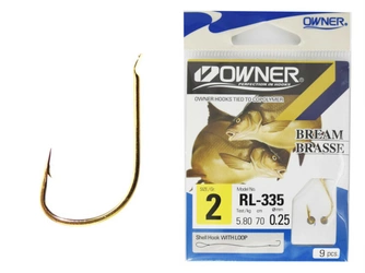 Haczyki z przyponem OWNER RL 335 roz 6, żyłka 0.18mm op 10szt