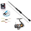 Zestaw BIAŁORYB NA SPINNING - dla profesjonalistów - Favorite Black Swan BSW1-602NS 1.83m up to 1g / Shimano Soare BB A C2000SS PG + Akcesoria