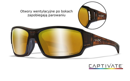 Okulary Wiley X Breach Captivate | Bronze Mirror | Matte Hick Brown Frame | GRATISY!!!