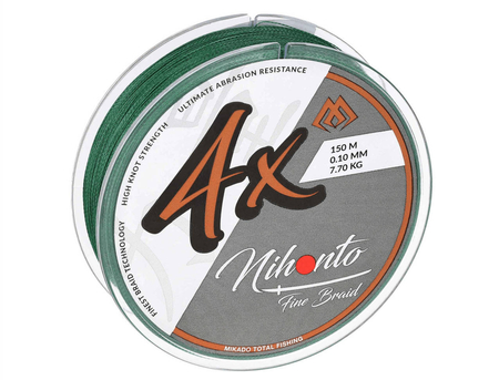 Plecionka Mikado Nihonto Fine Braid 0,25mm | green | 150m