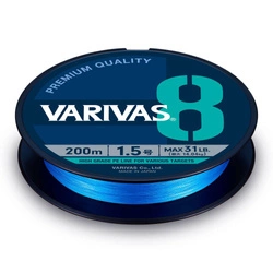 Plecionka Varivas8 PE #2 - 150m - 37lb - Niebieski