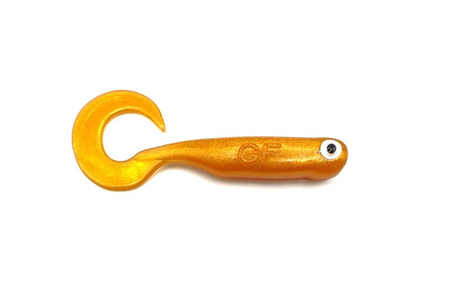 Guma Great Fish GF1 Twister 4,9cm | Gold | bezzapachowy | 10 szt.
