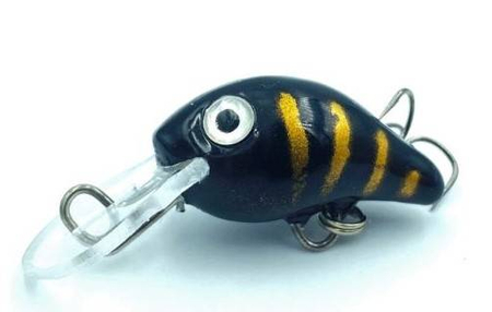Wobler Gloog Loki 2,5cm | 1,3g | pływający | Black Gold