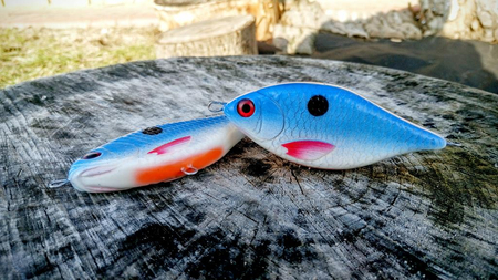 Jerk Lost Lures Ferox 7cm - tonący - F7 - Blue