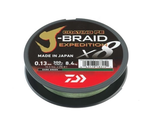 Plecionka Daiwa J-Braid Expedition X8E 0.16mm / 150m / Dark Green