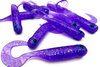 Guma Great Fish GF1 Twister 4,9cm | Glitter Light Purple | rybny | 10 szt.