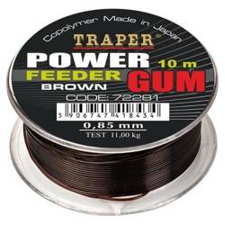 Amortyzator TRAPER Power Feeder Gum Brown - 1,00mm