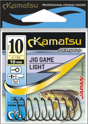 Haczyki Kamatsu Jig Game Light K-130 - bezzadziorowe - roz. 10