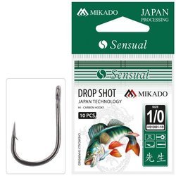Haczyki MIKADO Sensual Drop Shot roz 1/0 op. 10szt