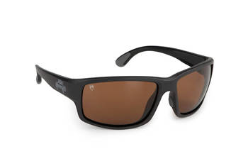 Okulary Polaryzacyjne FOX RAGE Grey Wrap Sunglasses Brown Lense Mirror Eyewear