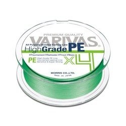 Plecionka Varivas High Grade PE X4 150m 1.0/0,165mm 18lbs - zielona