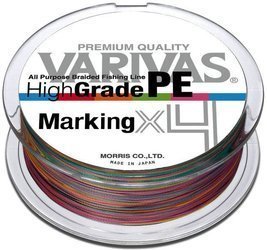 Plecionka Varivas High Grade PE X4 150m 1.5 25lbs - multicolor ze znacznikami 