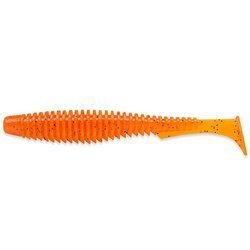 Przynęta FishUp U-Shad 4" (10,1cm) - #049/Orange Pumpkin/Black - 8 szt.