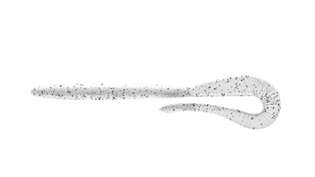 Przynęta LIBRA LURES Bass Crazy Twist Tail Worm 14cm - 004 - Silver Pearl with Black & Silver Pepper - 8szt (Salt Krill)