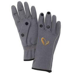 Rękawice SAVAGE GEAR Softshell Glove Grey - roz. XL