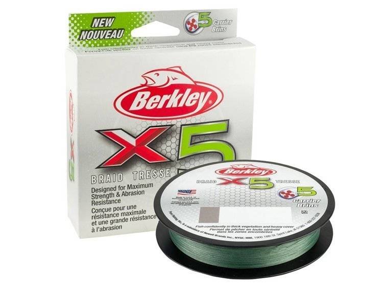 .Plecionka Berkley X5 150m - 0.25mm - 27kg - Low-Vis Green