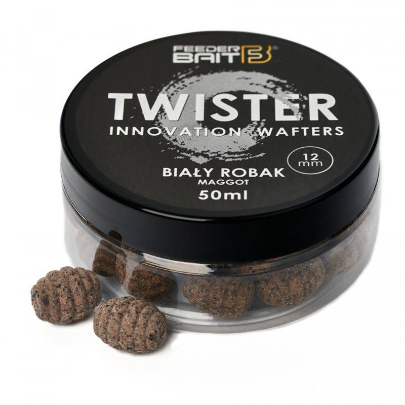 FEEDER BAIT Twister Wafters- 12mm- Maggot - Biały Robak
