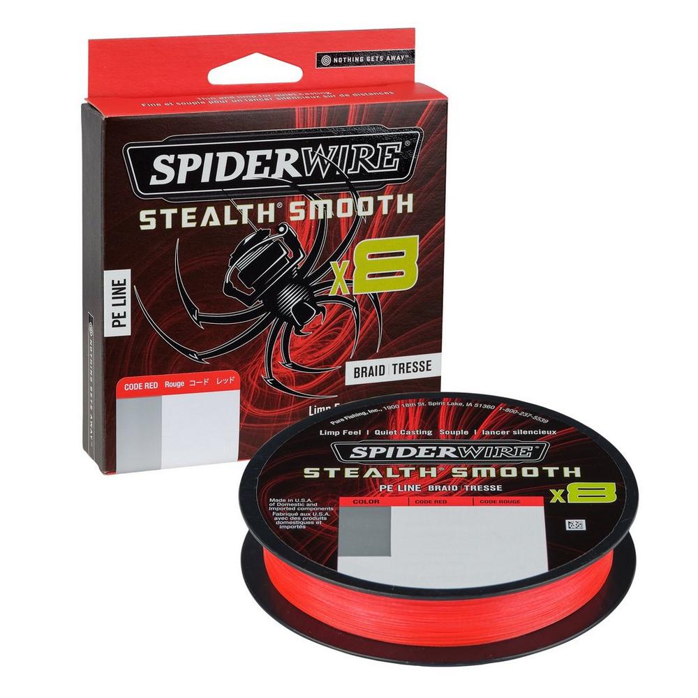 Plecionka SPIDERWIRE Stealth® Smooth8 x8 - 0.06mm - czerwona