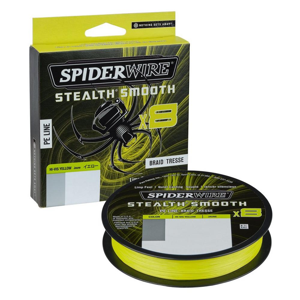 Plecionka SPIDERWIRE Stealth® Smooth8 x8 - 0.13mm - żółta