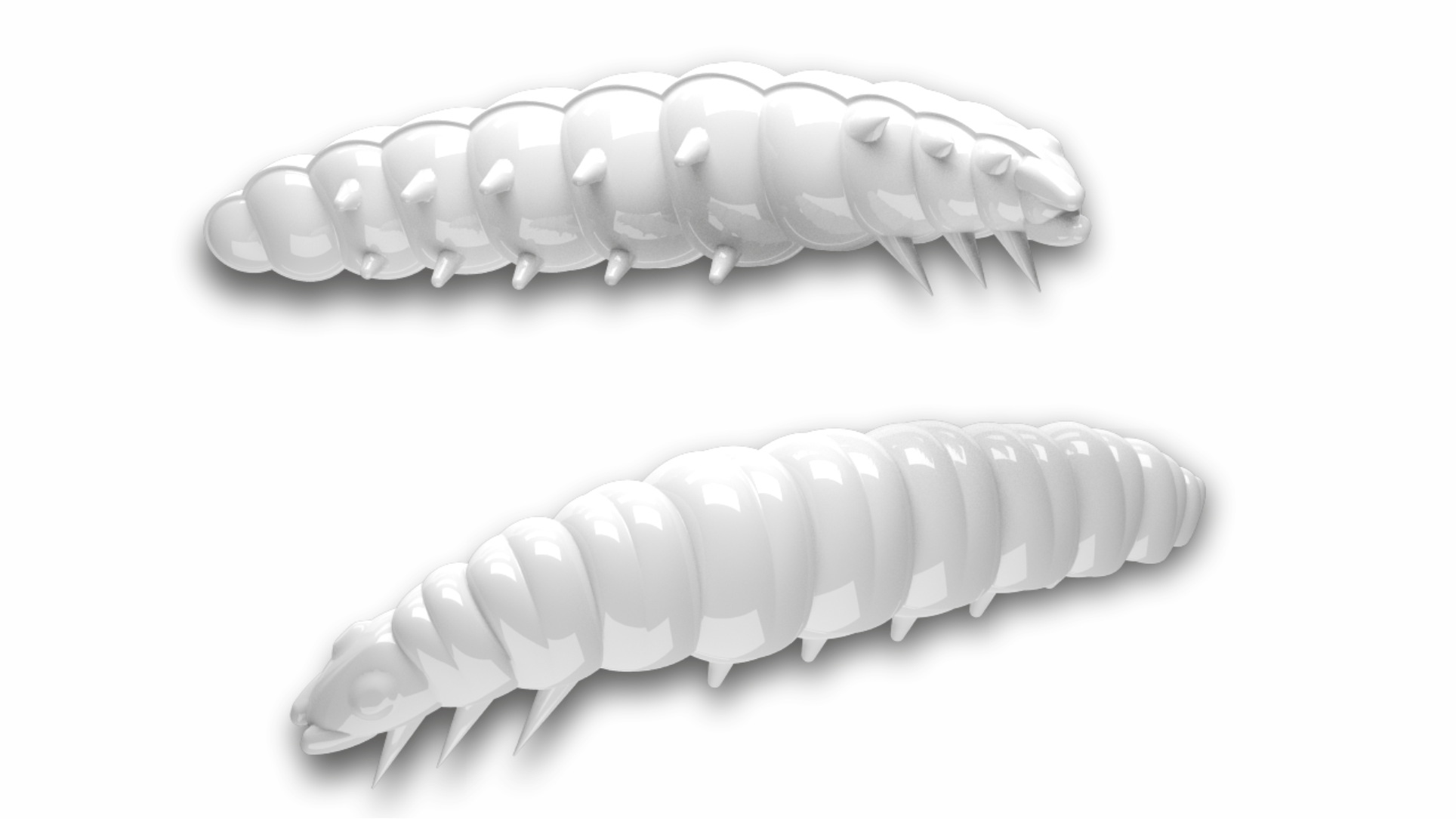 Przynęta Libra Lures Larva 4.5cm, 001 - white - 8szt (zapach