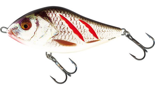 Wobler Salmo Slider 10 cm - tonący - Wounded Real Grey Shiner